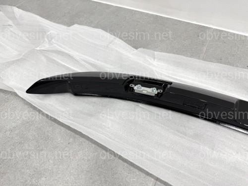 Спойлер козырек на крышку багажника Toyota Yaris 2011-2015 ABS пластик, цвет черный глянец