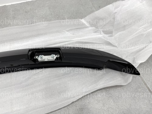Спойлер козырек на крышку багажника Toyota Yaris 2011-2015 ABS пластик, цвет черный глянец