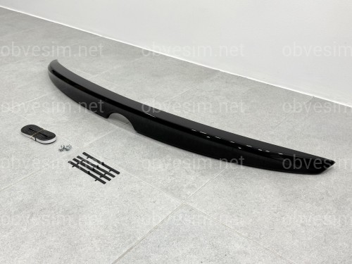 Спойлер лип багажника Toyota Camry 55 2015-2017 USA ABS пластик, цвет черный глянец