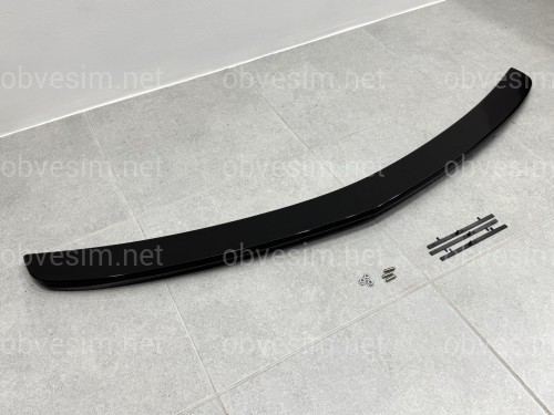 Спойлер лип багажника Mazda 3 седан 2009–2013 ABS пластик, цвет черный глянец