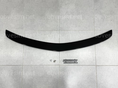 Спойлер лип багажника Mazda 3 седан 2009–2013 ABS пластик, цвет черный глянец