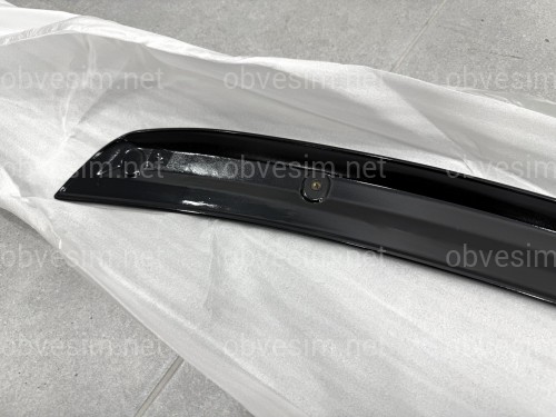 Спойлер лип багажника Mazda 3 седан 2009–2013 ABS пластик, цвет черный глянец