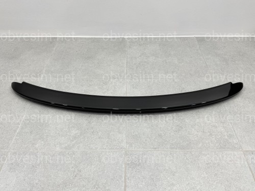Спойлер козырек на крышку багажника Toyota Yaris 2005-2010 ABS пластик, цвет черный глянец