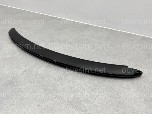 Спойлер козырек на крышку багажника Toyota Yaris 2005-2010 ABS пластик, цвет черный глянец