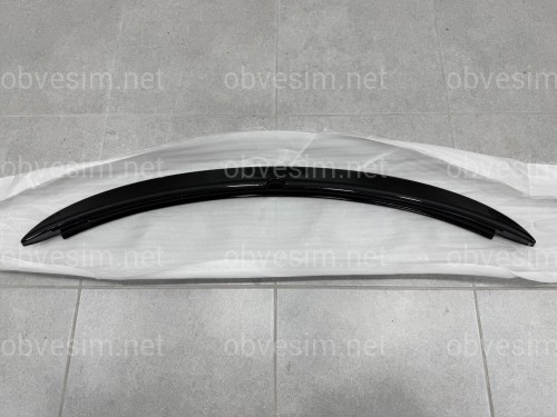 Спойлер козырек на крышку багажника Toyota Yaris 2005-2010 ABS пластик, цвет черный глянец