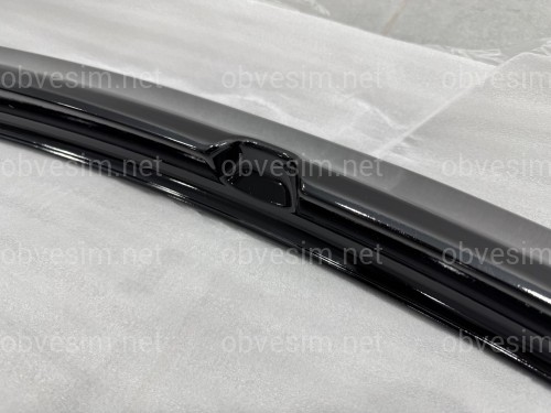 Спойлер козырек на крышку багажника Toyota Yaris 2005-2010 ABS пластик, цвет черный глянец