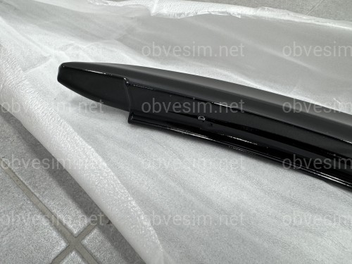 Спойлер козырек на крышку багажника Toyota Yaris 2005-2010 ABS пластик, цвет черный глянец