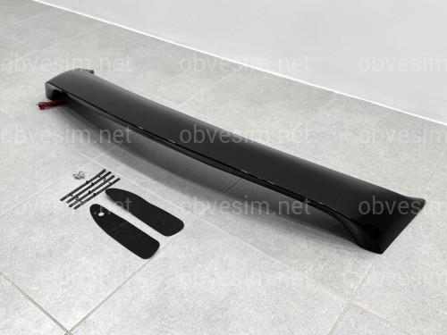 Спойлер на багажник Mitsubishi Lancer 9 2004-2009 со стопом  ABS пластик, цвет черный глянец