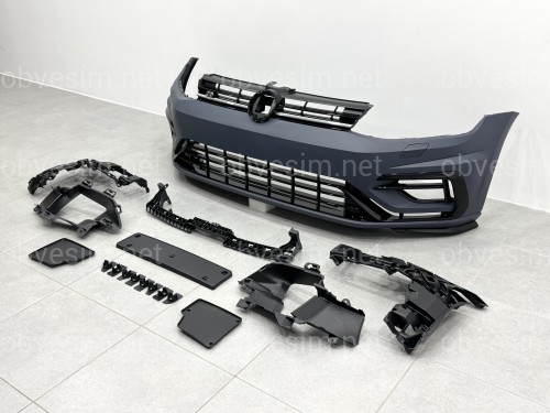 Передний бампер R Style Volkswagen Golf 7.5 2017-2021