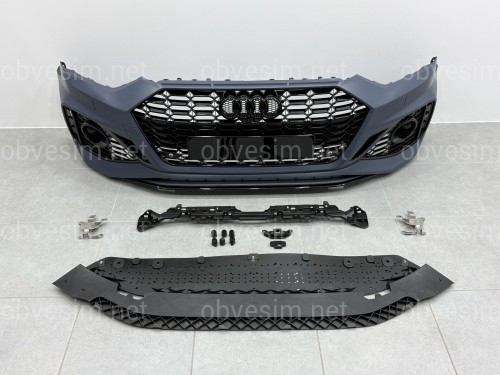 Бампер передний в стиле RS5 для Audi A5 2020+