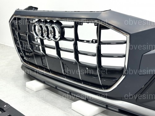 Бампер передний в сборе S-Line для Audi Q8 2018-2024