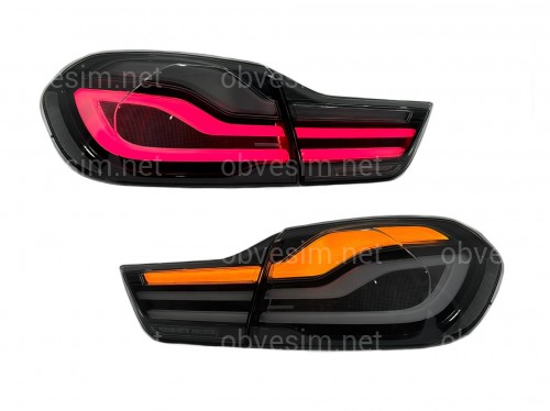 Задние дымчатые LED фонари рестайлинг для BMW 4 series F32 F33 F36 F82 F83 2013-2020