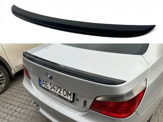 Спойлер лип багажника M5 стиль BMW series 5 E60 2004-2009 ABS пластик, цвет черный глянец