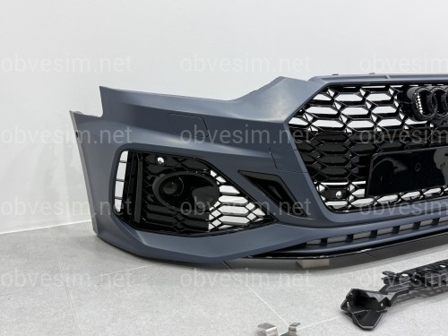 Бампер передний в стиле RS5 2020+ для Audi A5 2016-2019