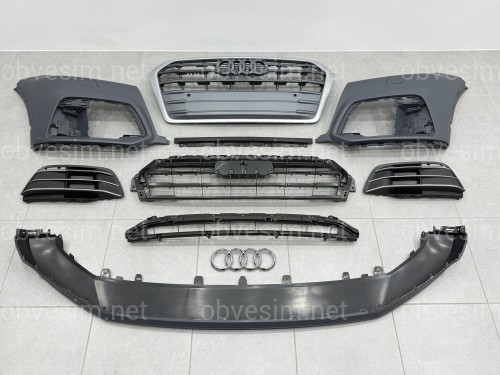 Бампер передний в сборе S-Line для Audi Q5 2017-2020