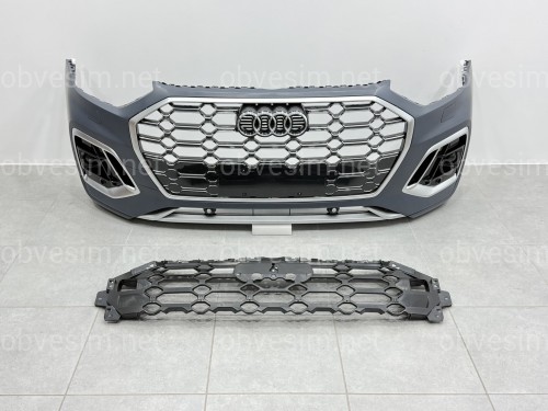 Бампер передний в сборе S-Line CHROME для Audi Q5 2021-2024
