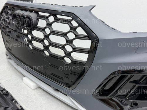 Бампер передний в сборе S-Line BLACK для Audi Q5 2021-2024