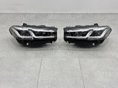 Фары Adaptive LED LCI 2020+ рестайлинг для BMW G30 / G31 2016-2020 2шт. с заменой бампера на 20+