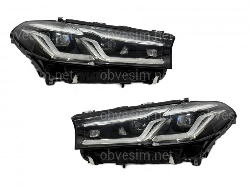 Фары Adaptive LED LCI 2020+ рестайлинг для BMW G30 / G31 2016-2020 2шт. с заменой бампера на 20+