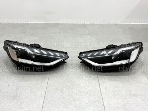 Фары LED для AUDI A4 B9 рестайлинг 2019-2024 2шт.