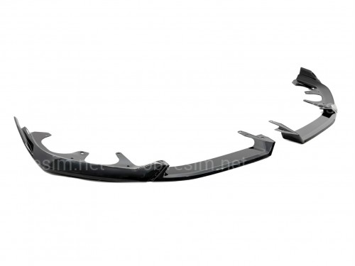 Обвес юбка переднего бампера M-Performance для BMW 5 series G60 G61 2024-, цвет черный глянец