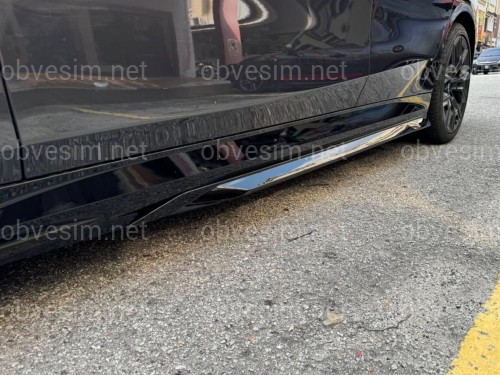 Лезвия под пороги M-Performance BMW 5 series G60 G61 2024- 2шт. черный глянец