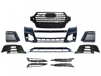 Бампер передний в сборе S-Line BLACK для Audi Q7 4M 2015-2019