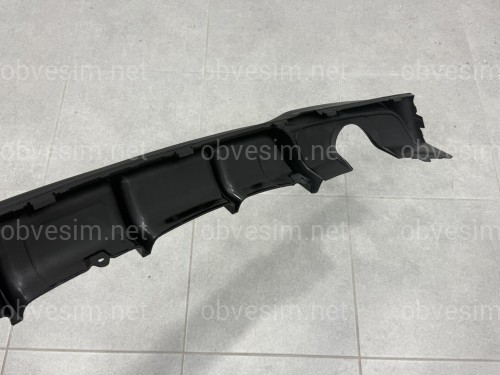 Диффузор накладка заднего бампера M-Performance BMW 3 series F30 2012-2018 под одну выхлопную трубу ГЛЯНЦЕВЫЙ 0----