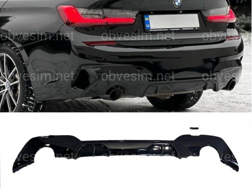 Диффузор заднего бампера M-Performance BMW 3 series G20 2018-2021