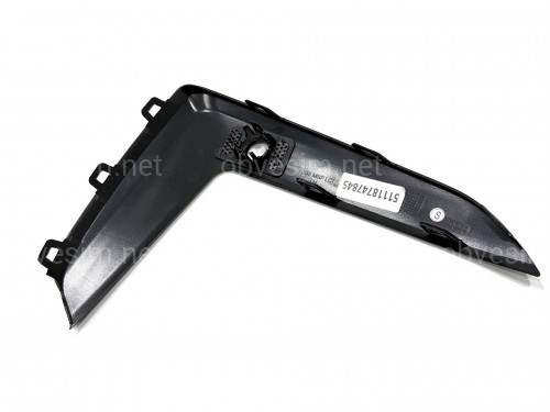 Левая накладка решетки бампера M Performance 51118747845 для BMW 5 series G30 G31 2020-2023 рест.