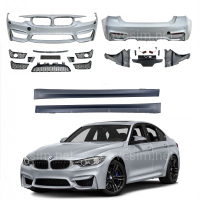 Комплект обвеса M3 стиль BMW 3 Series F30 2012-2018 (передний / задний бампер, пороги) ПОД ПАРКТРОННИКИ