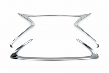 Хром окантовка решетки Lexus ES 2015-2018 (верхняя + нижняя, 2шт)