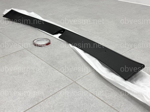 Козырек на стекло Mercedes-Benz E class W211 2003-2009 ABS пластик, цвет черный глянец