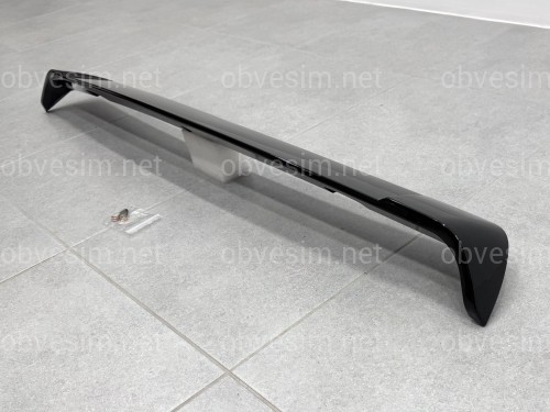 Спойлер козырек на крышку багажника Hyundai Tucson 2004-2014 ABS пластик, цвет черный глянец