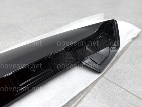 Спойлер козырек Subaru Forester 2008-2012 ABS пластик, цвет черный глянец