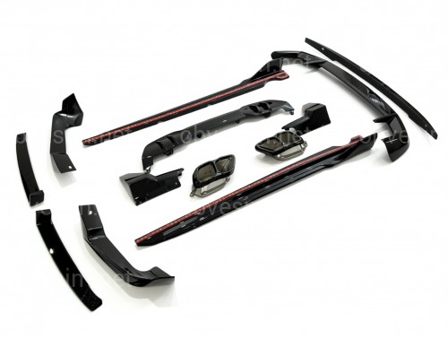 Комплект обвеса M paket LCI Paradigm Black Knight для BMW X5 G05 2023+, цвет черный глянец