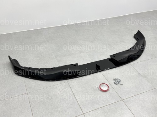 Накладка переднего бампера M-Performance стиль AC Schnitzer для BMW 5 series G30 G31 2016-2020 ABS пластик, черный глянец