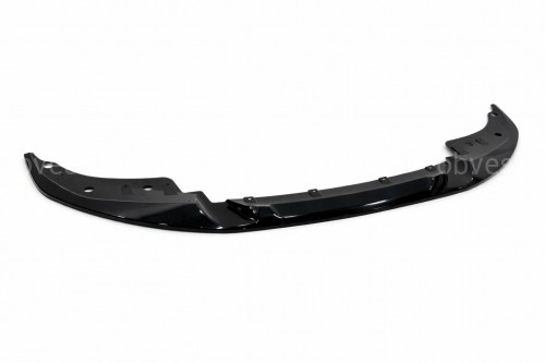 Юбка переднего бампера BMW 4 series G22 2020+ ABS пластик, черный глянец
