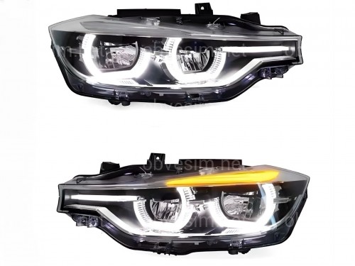 Фары FULL LED  для BMW 3 series F30 F31 2012-2018 2шт, ГАЛОГЕН В ЛЕД