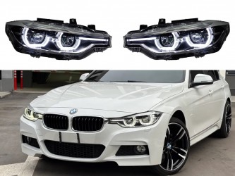 Фары FULL LED  для BMW 3 series F30 F31 2012-2018 2шт, ГАЛОГЕН В ЛЕД