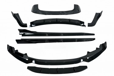 Комплект обвеса Paradigma BMW X5 F15 2013-2018 (передняя юбка, лезвия под пороги, задний диффузор, спойлер), цвет черный глянец