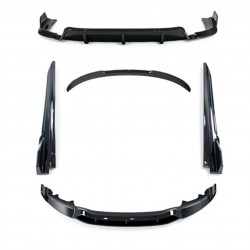 Комплект обвеса Paradigma BMW X6 F16 2013-2018 (передняя юбка, лезвия под пороги, задний диффузор, спойлер), цвет черный глянец