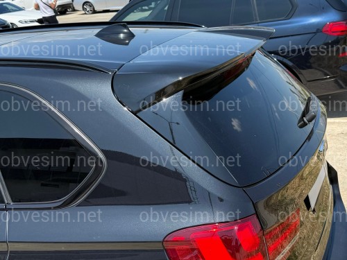 Спойлер козырек на крышку багажника BMW X5 F15 2013-2018, цвет черный глянец