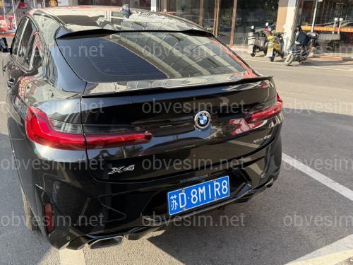 Спойлер лип багажника для BMW X4 G02 2018-2024 ABS пластик, черный глянец