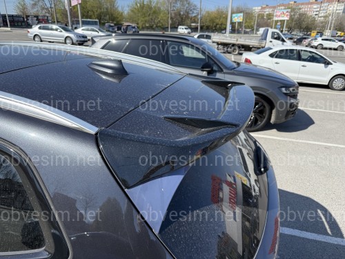 Спойлер на крышку багажника BMW X3 G01 2018-2024 ABS пластик, цвет черный глянец