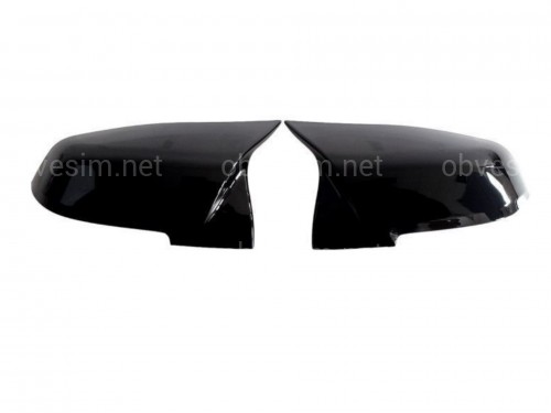 Крышки зеркал для BMW 3 series F30 F31 2012-2018, черный глянец