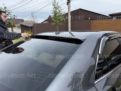 Козырек заднего стекла Toyota Camry 50 / 55 EU / USA 2011-2017 ABS пластик, цвет черный глянец