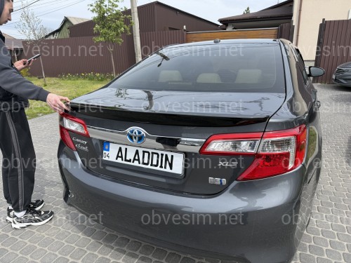 Спойлер лип багажника Toyota Camry 50 USA 2012-2014 ABS пластик, цвет черный глянец