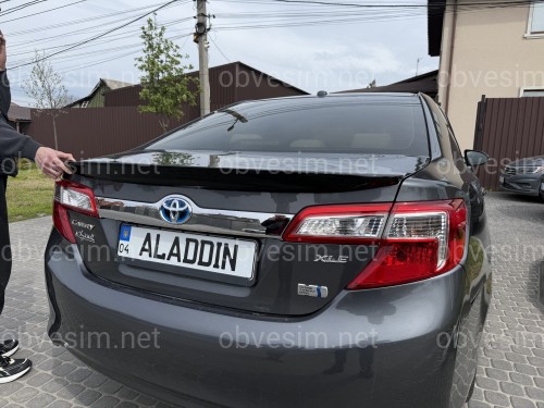 Спойлер лип багажника Toyota Camry 50 USA 2012-2014 ABS пластик, цвет черный глянец