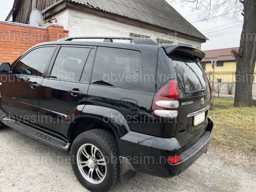 Спойлер на крышку багажника Toyota Land Cruiser Prado 120 2003-2009 цвет черный ABS пластик